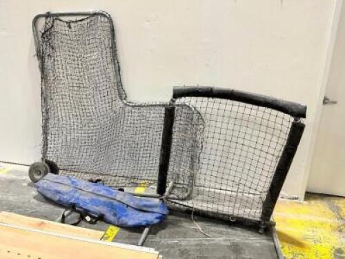(2) ASSORTED BATTING PRACTICE NETS