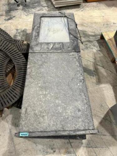 (2) METAL MALL KIOSK SIGN STANDS