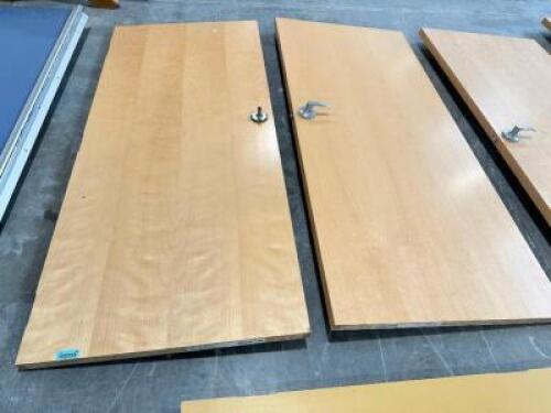 (2) INTERIOR WOODEN DOORS ( BIRCH )