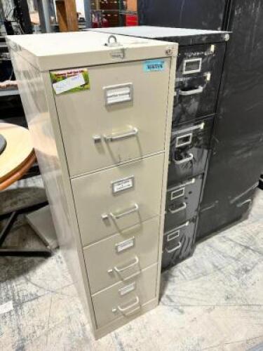 (2) FOUR DRAWER FILE CABINETS.