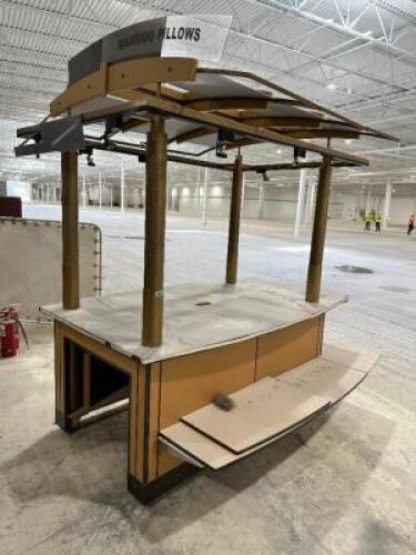 92" X 54" ROLL ABOUT MALL KIOSK (TAN )