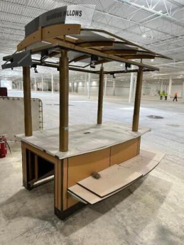 92" X 54" ROLL ABOUT MALL KIOSK (TAN )