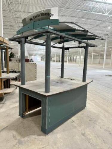 92" X 54" ROLL ABOUT MALL KIOSK (BLUE)