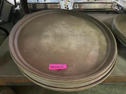 (6) 27" OVAL SERVING TRAYS