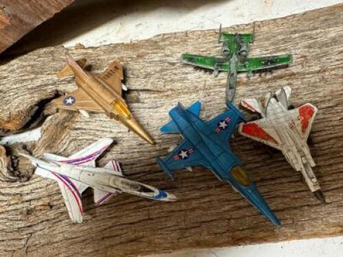 DESCRIPTION: (5) VINTAGE METAL PLANE MODELS QTY: 5