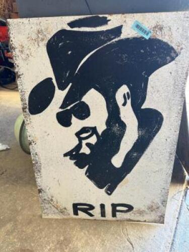 DESCRIPTION: RIP SHADOW SIGN SIZE: 36"X25" QTY: 1