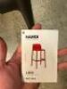 (5) LIDO FIBERGLASS RESIN ANTRACITE STACKABLE BAR STOOLS - 6