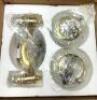 RICHMOND FLEMISH BRASS 2-GLASS VANITY LIGHT - 3