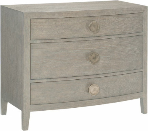 LINEA CERUSED GREIGE 3-DRAWER NIGHTSTAND