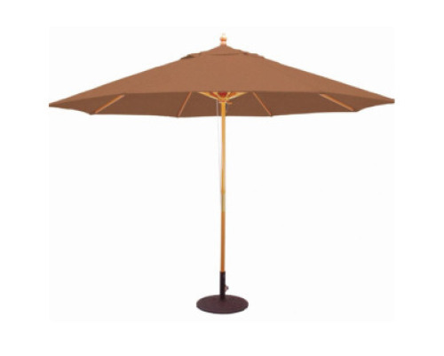 11' OCTAGON UMBRELLA WITH TEAK SHADE
