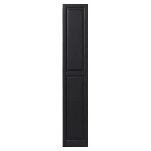 (2) 2CT PACKS OF RAISED PANEL POLYPROPYLENE SHUTTERS PAIR IN BLACK
