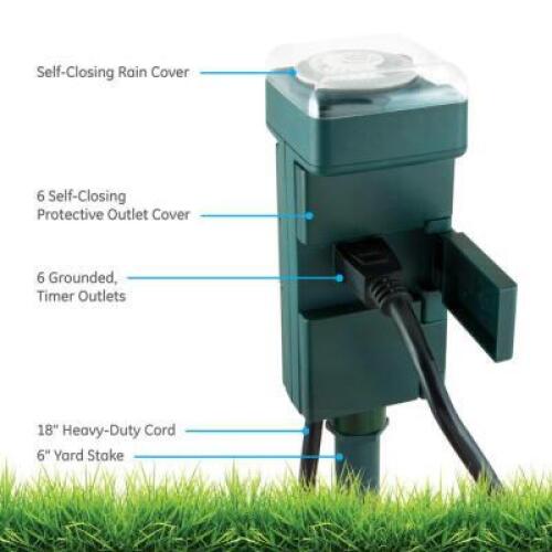 (2) OUTDOOR STAKE MECHANICAL TIMERS