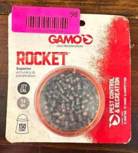 150CT PACK OF ROCKET .177 CAL AIR RIFLE ROUNDS