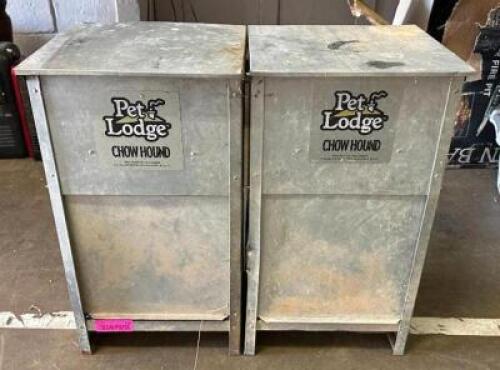 (2) CHOW HOUND FEEDERS