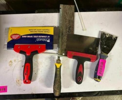 ASSORTED SCRAPING TOOLS AS SHOWN