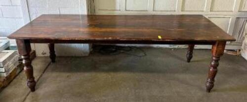 8' WOODEN TABLE