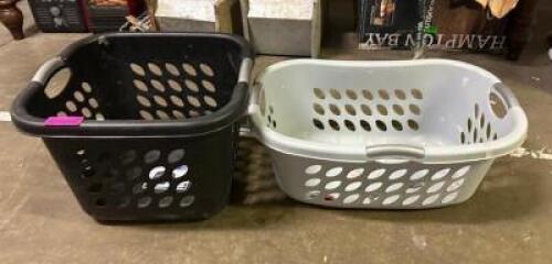 (2) LAUNDRY BASKETS