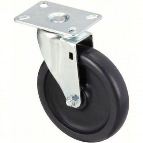 (4) - STANDARD PLATE CASTER: 6 IN WHEEL DIA., 400 LB, 7 5/16 IN MOUNTING HT