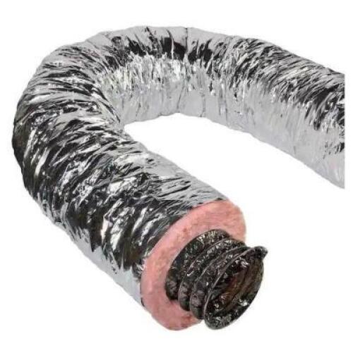 7 IN. X 25 FT. INSULATED FLEXIBLE DUCT R6 SILVER JACKET