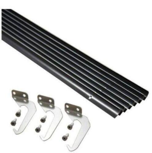 4 IN. X 25 FT. BROWN ALUMINUM GUTTER WITH BRACKETS & SCREWS - VALUE PACK OF 25 FT.