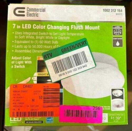 (2) - 7" LED COLOR CHANGING FLUSH MOUNT
