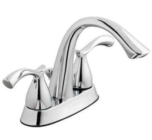 EDGEWOOD 4 IN. CENTERSET 2-HANDLE HIGH-ARC BATHROOM FAUCET IN CHROME