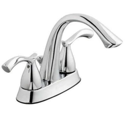EDGEWOOD 4 IN. CENTERSET 2-HANDLE HIGH-ARC BATHROOM FAUCET IN CHROME
