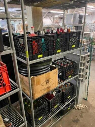 48" X 12" FOUR TIER METAL SHELF