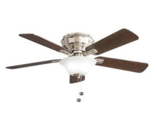 HAWKINS II 44 IN. LED BRUSHED NICKEL CEILING FAN WITH LIGHT