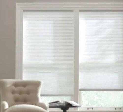 SNOW DRIFT CORDLESS LIGHT FILTERING CELLULAR SHADE - 48 IN. W X 72 IN. L