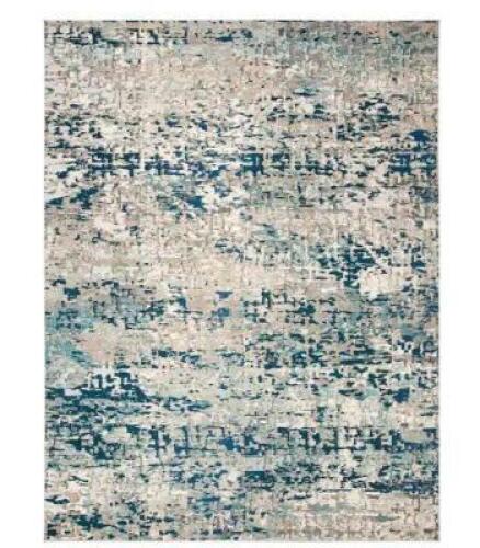 MADISON GRAY/BLUE 8 FT. X 10 FT. ABSTRACT GRADIENT AREA RUG