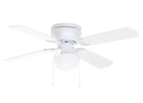 LITTLETON 42 IN. LED INDOOR WHITE CEILING FAN WITH LIGHT KIT