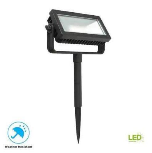 (3) - LOW VOLTAGE BLACK OUTDOOR INTEGRATED LED LANDSCAPE FLOOD LIGHT WITH 3 LEVELS OF INTENSITY