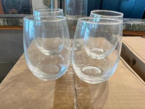DESCRIPTION: (2) CASES OF CORE STEMLESS 9 OZ GLASSES SIZE 12 PER CASE LOCATION: FRONT THIS LOT IS: SOLD BY THE PIECE QTY: 2