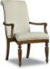 (2) ARCHIVIST DARK WOOD ARMED DINING CHAIR