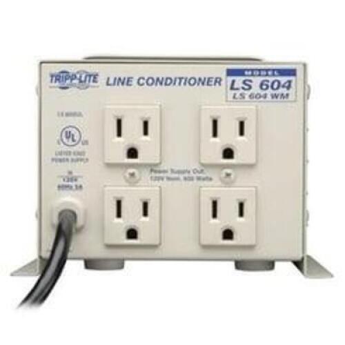 DESCRIPTION: (1) WALL MOUNT PROTECTION OUTLETS / ANIXTER BRAND/MODEL: TRIPP LITE #LS 604 INFORMATION: FOR COMPUTERS AND PRINTERS RETAIL$: $187.87 EA Q