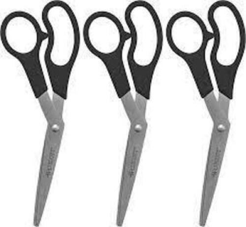 DESCRIPTION: (6) PAIRS OF KLEEN EARTH SCISSORS BRAND/MODEL: WESTSCOTT INFORMATION: BLACK, BASIC SIZE: 7" RETAIL$: $28.74 EA QTY: 6