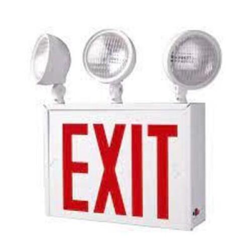 DESCRIPTION: (1) 3 HEAD EXIT EMERGENCY COMBO SIGN LIGHT BRAND/MODEL: ATLITE #RCS8R-3 RETAIL$: $295.75 EA QTY: 1