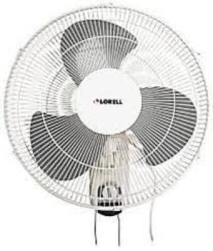 DESCRIPTION: (1) WALL MOUNT FAN WITH PULL CHAIN BRAND/MODEL: LORELL #49256 SIZE: 16" RETAIL$: $66.95 EA QTY: 1