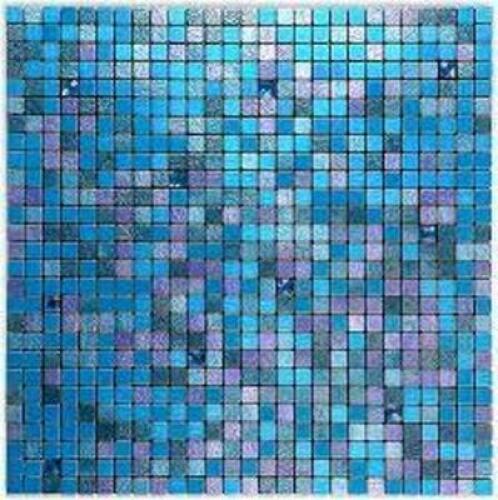 DESCRIPTION: (1) CASE OF (10) SHEETS OF PEEL AND STICK BACKSPLASH BRAND/MODEL: TENASHOME INFORMATION: RETRO BLUE SIZE: 10 sheets a package, about 9.68