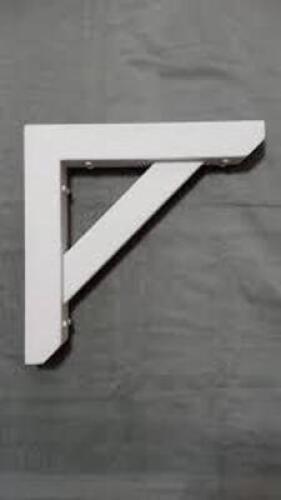 DESCRIPTION: (2) HEAVY DUTY WHITE STEEL COUNTERTOP BRACKETS RETAIL$: $20.58 EA QTY: 2