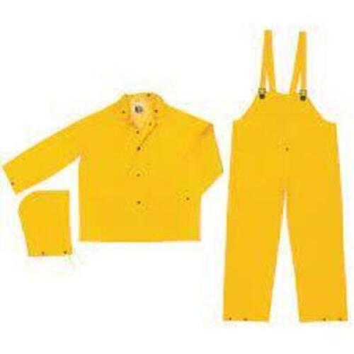 DESCRIPTION: (1) CASE OF (10) 3 PC RAIN GEAR BRAND/MODEL: RIVER CITY #2003 INFORMATION: YELLOW SIZE: SIZE LARGE RETAIL$: $18.19 A SET QTY: 1