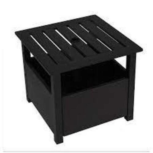 DESCRIPTION: (1) PATIO UMBRELLA BASE BRAND/MODEL: CALIFORNIA UMBRELLA #SD51-302 INFORMATION: BLACK RETAIL$: $135.00 EA QTY: 1