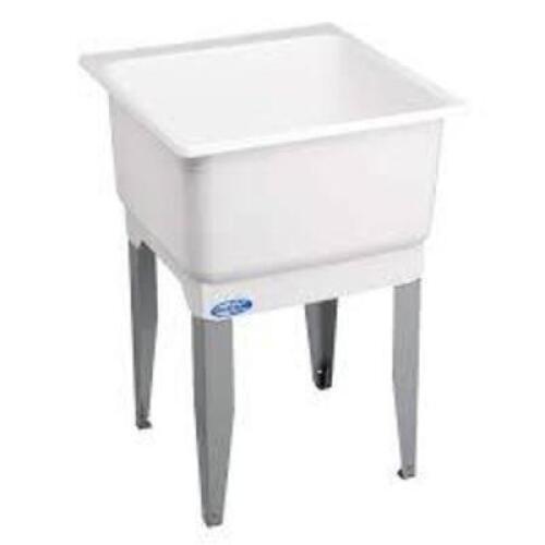 DESCRIPTION: (1) LAUNDRY TUB BRAND/MODEL: MUSTEE UTILATUB INFORMATION: WHITE RETAIL$: $100.00 EA QTY: 1