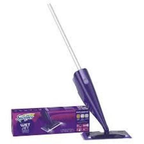 DESCRIPTION: (1) FLOOR MOP STARTER KIT BRAND/MODEL: SWIFFER WET JET RETAIL$: $24.99 EA QTY: 1