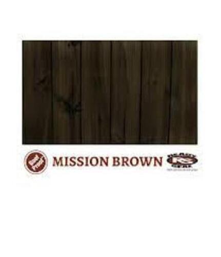 DESCRIPTION: (1) WOOD STAIN BRAND/MODEL: READY SEAL INFORMATION: MISSION BROWN SIZE: 5 GALLON RETAIL$: $185.00 EA QTY: 1