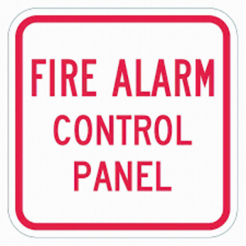 DESCRIPTION: (1) FIRE ALARM CONTROL PANEL SIGN INFORMATION: ALUMINUM RETAIL$: 412.85 EA QTY: 1