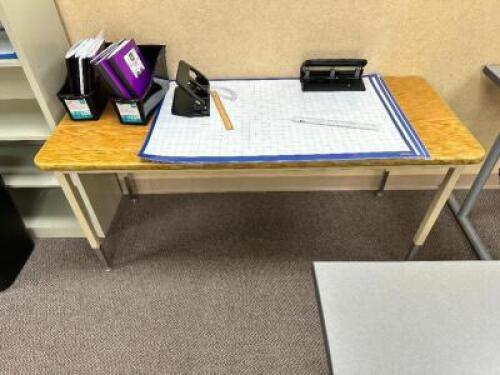 60" WOOD TOP TABLE / DESK