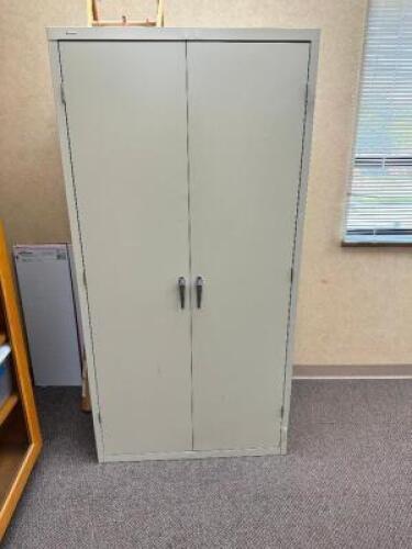 36" TWO DOOR METAL STORAGE CABINET