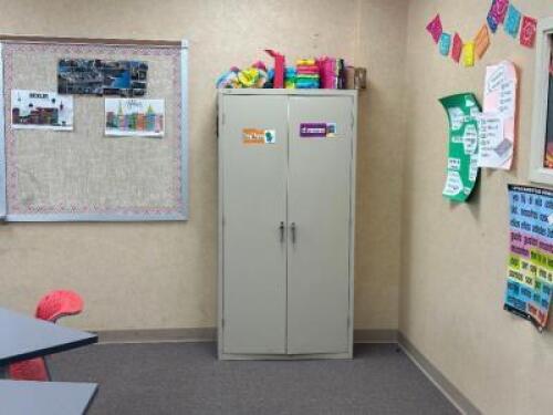 STORAGE CABINET WITH CONTENTS